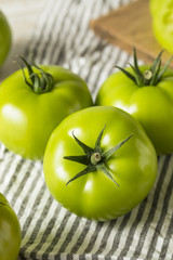 Raw Green Organic Tomatoes