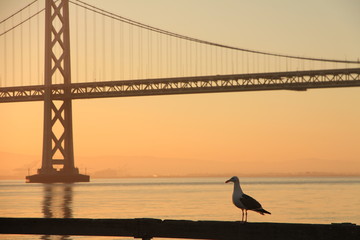 Sunrise at Bay Bridge, San Francisco