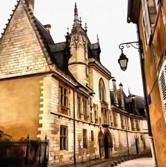 Oil painting. Art print for wall decor. Acrylic artwork. Big size poster. Watercolor drawing. Modern style fine art.  Classical European architecture.