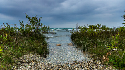 Narrow Beach at Grand Traverse