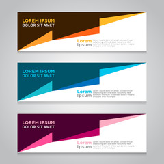 Fototapeta premium Design Banner. Abstract Background. Modern Web Template