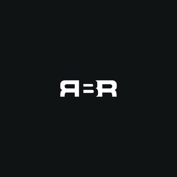 Modern unique minimal style RBR initial based letter icon logo.
