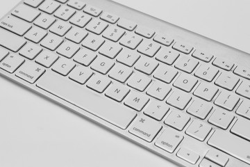 Modern Keyboard Isolated in White Background