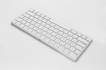 Modern Keyboard Isolated in White Background