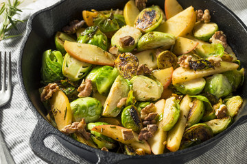 Homemade Brussel Sprout and Apple Salad