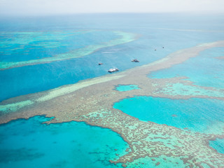 Obraz na płótnie Canvas Great Barrier Reef from the air.