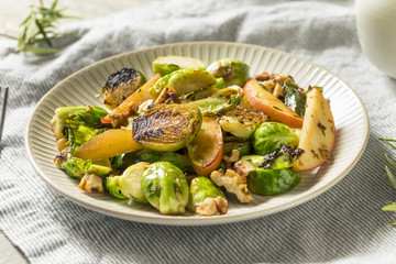 Homemade Brussel Sprout and Apple Salad