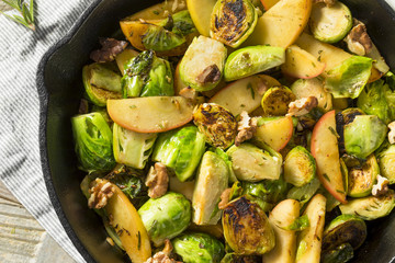 Homemade Brussel Sprout and Apple Salad