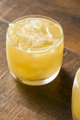 Alcoholic Scotch Penicillin Cocktail