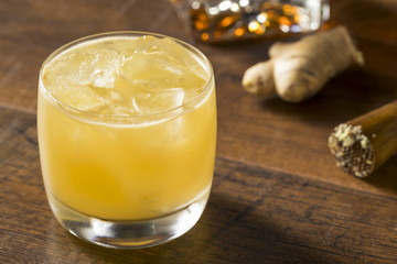 Alcoholic Scotch Penicillin Cocktail