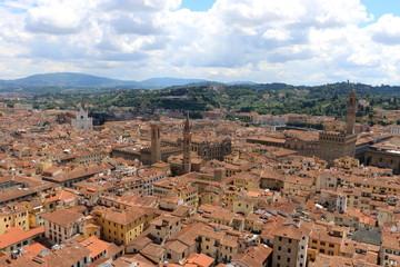 Fototapeta na wymiar Overview city of Florence