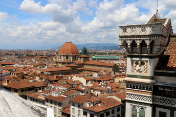 Fototapeta na wymiar Overview city of Florence