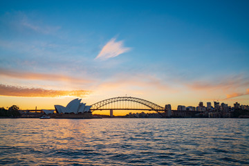 Sydney city landmark skyline