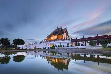The Royal Pavilion at night, chiang mai.