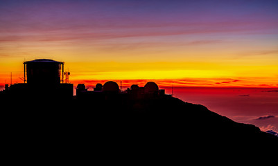 observatory after sunset