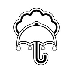 Isolated rainy weather icon