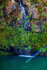 waterfall and pool