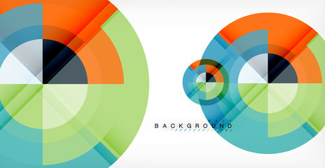 Vector circle abstract background