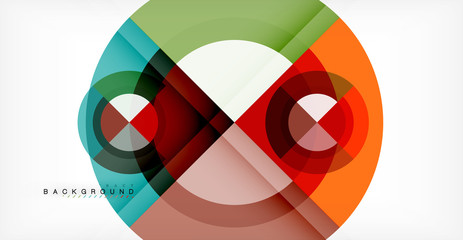 Obraz premium Vector circle abstract background