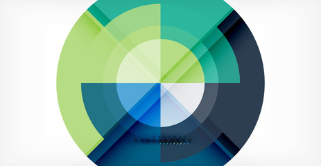 Obraz premium Vector circle abstract background