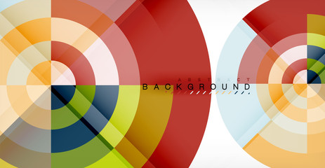 Vector circle abstract background