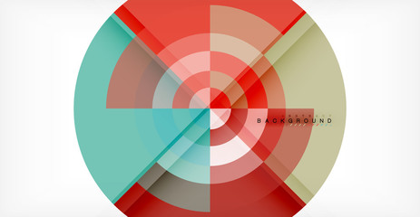 Vector circle abstract background