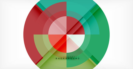 Obraz premium Vector circle abstract background