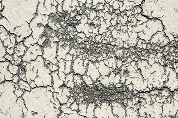 Old asphalt with paint