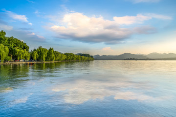 Beautiful landscape and landscape in West Lake, Hangzhou