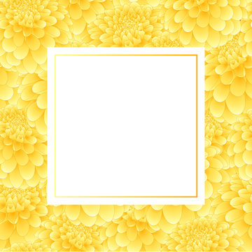 Yellow Dahlia Banner Card