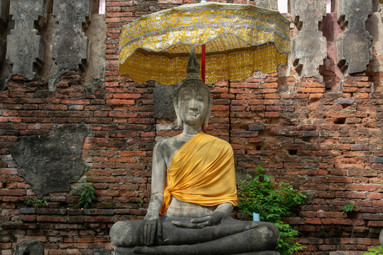 ฺBuddha in Ayutthaya of Thailand