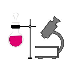 Obraz na płótnie Canvas Chemistry lab tools icon
