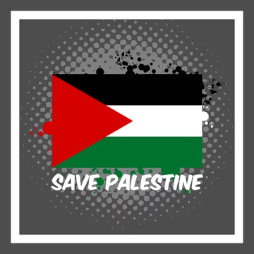 Palestine logo save Set of