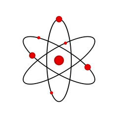 Isolated science atom icon