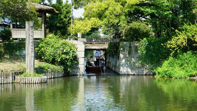 柳川の川下り風景