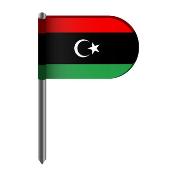 recommend clip art: Isolated flag of Libya