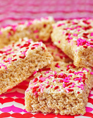 Pink Rice Crispy Treats