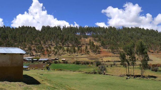 Mountain natural landscape and clouds