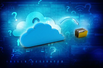 3d rendering folder with documents