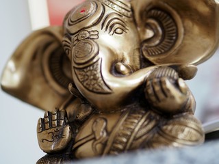 statuette of hindu god ganesh