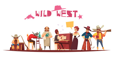 Wild West Cartoon Background