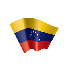 Venezuela flag, vector illustration on a white background