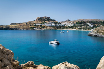 Anchored in Lindos Rhodes