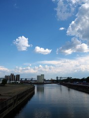 view of the river Rhine in Cologne