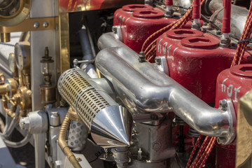 Oldtimer detail vom Motor
