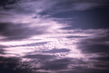 Obraz premium Blue sky with clouds retro