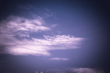 Naklejka na ściany i meble Blue sky with clouds retro