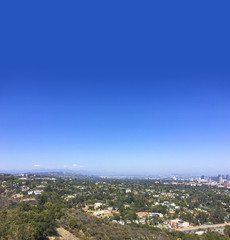 Hills overlooking 405 freeway and Westwood downtown.