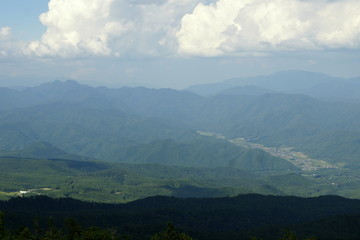 Fototapeta premium View from Mount Ontake, Japan
