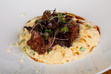 Risotto with beef